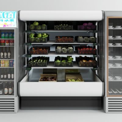 现代蔬菜架 消毒柜 饮料柜