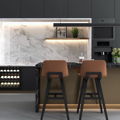 现代酒柜吧台组合