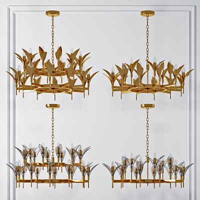 现代金属多头吊灯