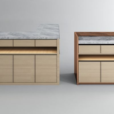 现代备餐台3D模型