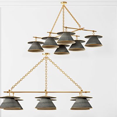 现代美式轻奢多头吊灯