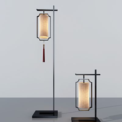 新中式落地灯台灯