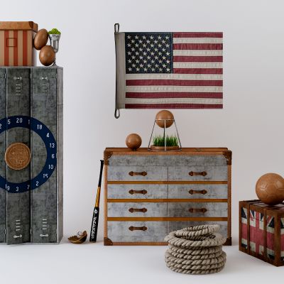 美式玄关柜装饰柜