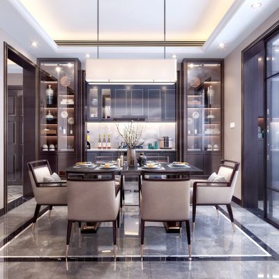 新中式餐厅厨房