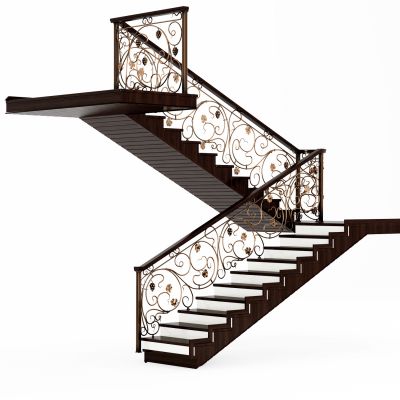 简欧雕花楼梯护栏栏杆