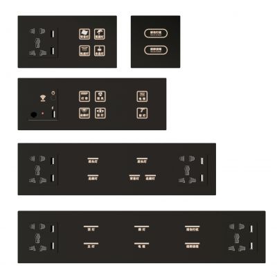 现代开关插座面板