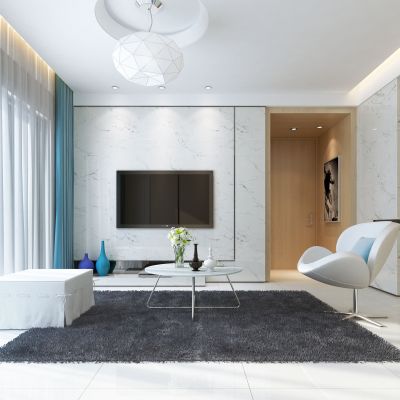 城市现代样板房客厅