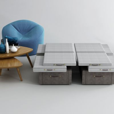 现代休闲办公椅茶几