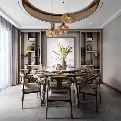 新中式家居餐厅