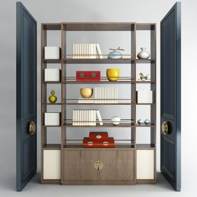 新中式博古架 门板