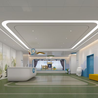 儿童医院门诊护士站3D模型