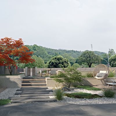 现代别墅庭院景观花园