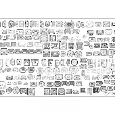 CAD全品类平面图库