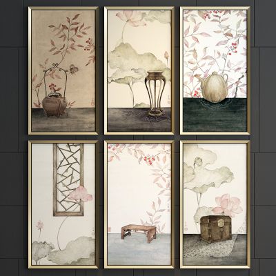 新中式抽象装饰画组合