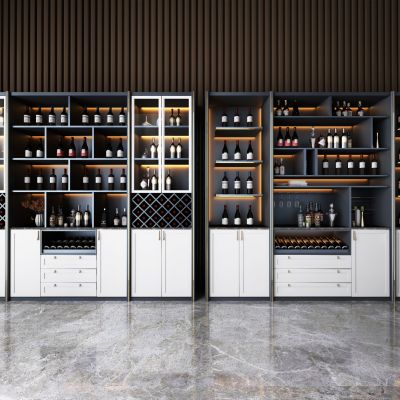 现代简约酒柜组合