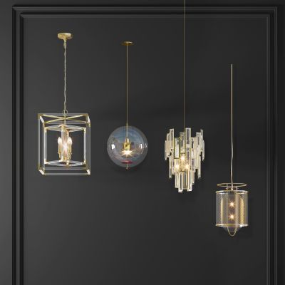 简欧小吊灯组合