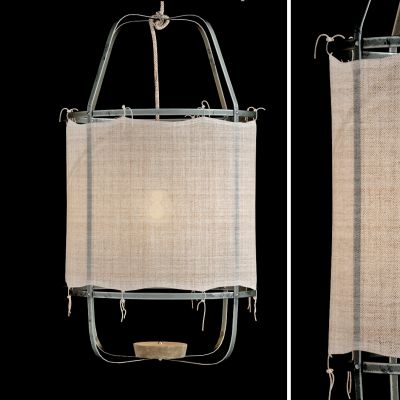 工业风布艺灯笼吊灯，孔明灯