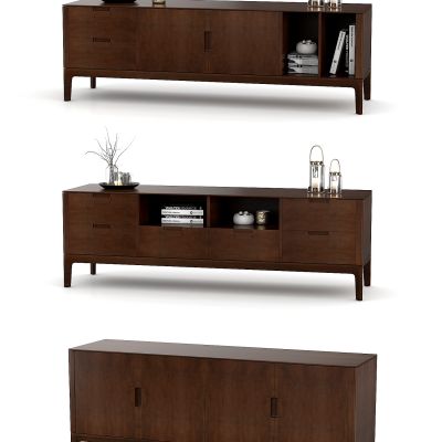 中式电视柜组合