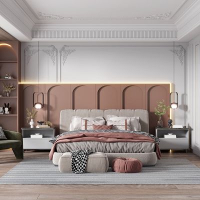 法式卧室，欧式卧室