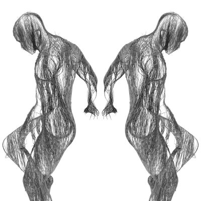 现代抽象人物雕塑