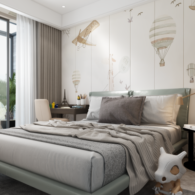 现代简约儿童房 男孩房