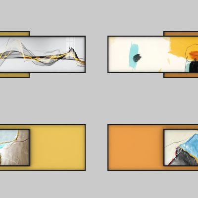 现代轻奢挂画组合