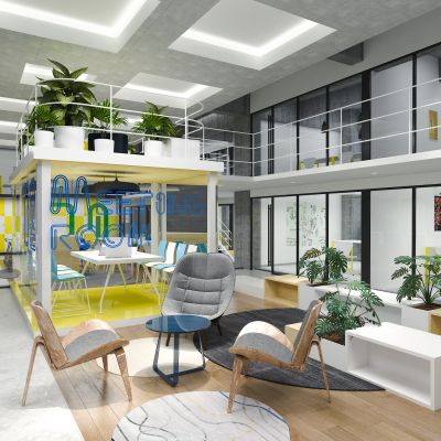 现代风办公室休闲区