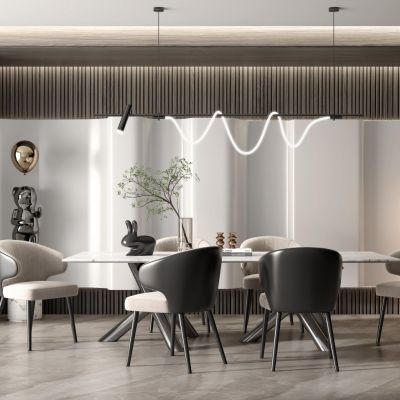 现代餐厅餐桌