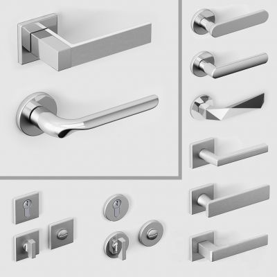 现代门把手 锁  五金构件