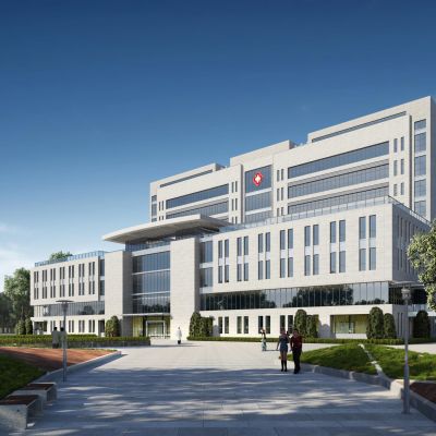 现代医院 门诊大楼 建筑外观