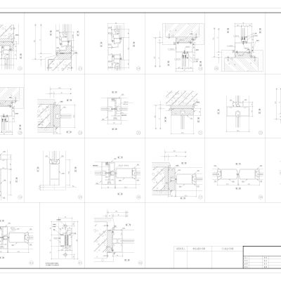 建筑门窗节点大样