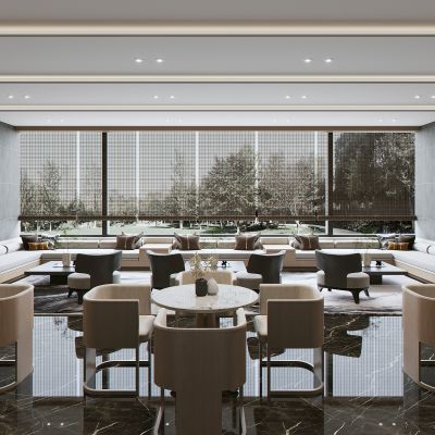 现代售楼休息区