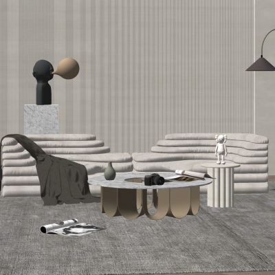 现代轻奢客厅组合