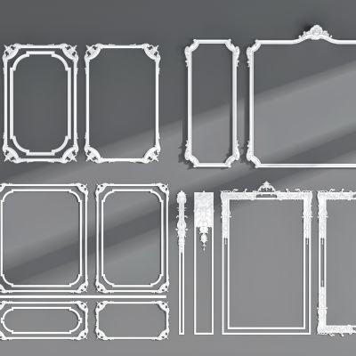 欧式法式石膏雕花线条，护墙板