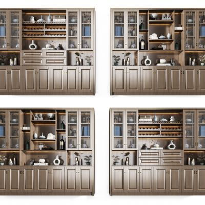 新中式酒柜组合