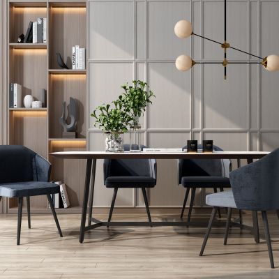 现代风格餐桌椅组合