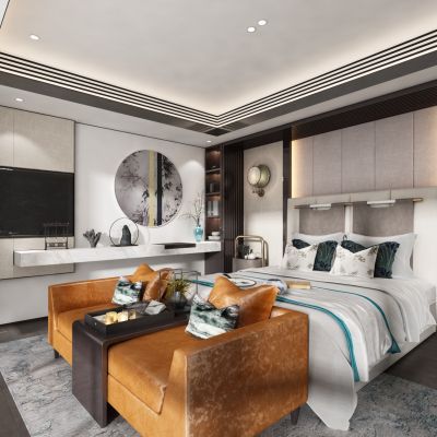 新中式卧室主人房