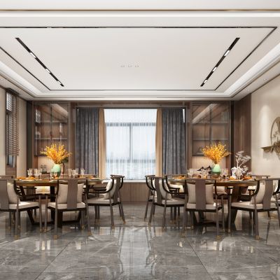 新中式别墅餐厅