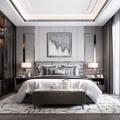 现代轻奢卧室