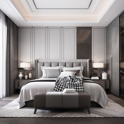 现代轻奢卧室