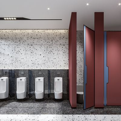 现代办公室公共卫生间