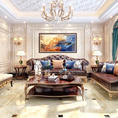 欧式别墅奢华客餐厅