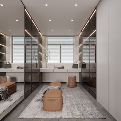现代衣帽间