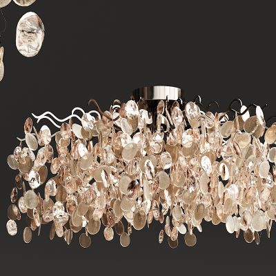 现代金属玻璃吊灯