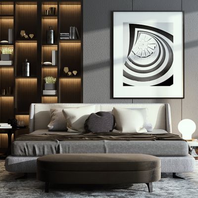 现代卧室摆件组合 现代卧室