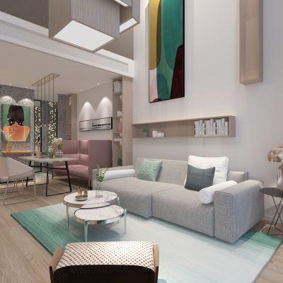 现代公寓客餐厅