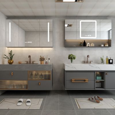 现代浴室柜 浴霸组合