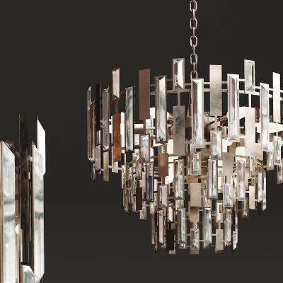 现代金属玻璃吊灯