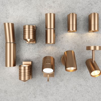 现代金属壁灯射灯筒灯