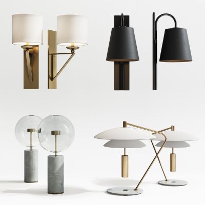 现代台灯壁灯组合